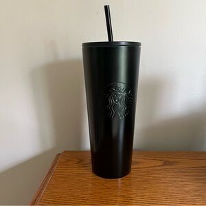 Starbucks Ombré Green/Black Metal Tumbler